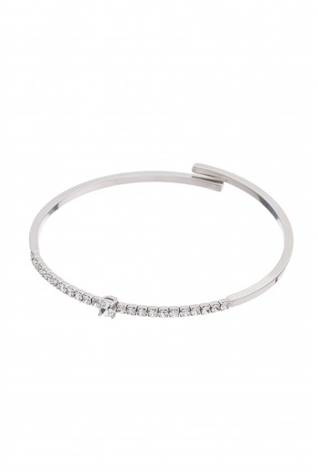 Silver crystal bracelet