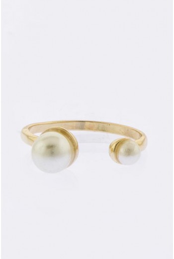 Wraparound pearl ring